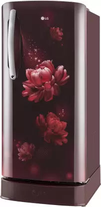 LG 201 L Direct Cool Single Door 4 Star Refrigerator with Base Drawer with Smart Inverter Compressor, Smart Connect, Fast Ice Making (Scarlet Charm, GL-D211HSCY) LG 201 L Direct Cool Single Door 4 Star Refrigerator with Base Drawer with Smart Inverter Compressor, Smart Connect, Fast Ice Making (Scarlet Charm, GL-D211HSCY)